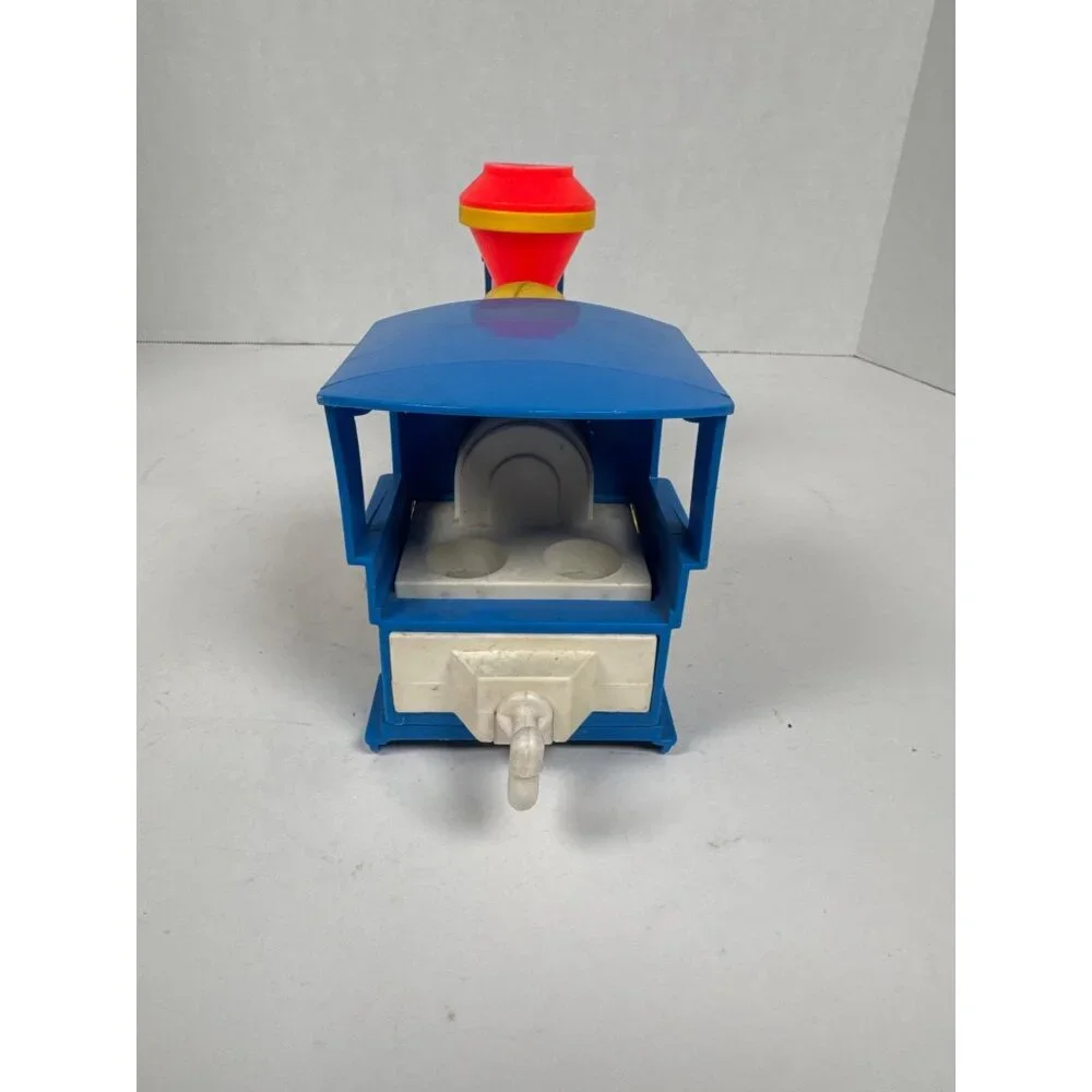 Vtg 1986 Fisher Price Circus Express Train 2581 Whistle Sound Engine‎ Pull Toy